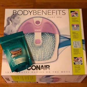 Foot spa with Tea Tree Oil soak